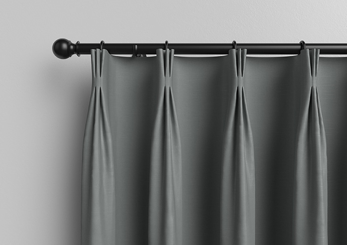 Kyoto Faux Silk, Sea Grey - Made to Measure Curtains - Image 11